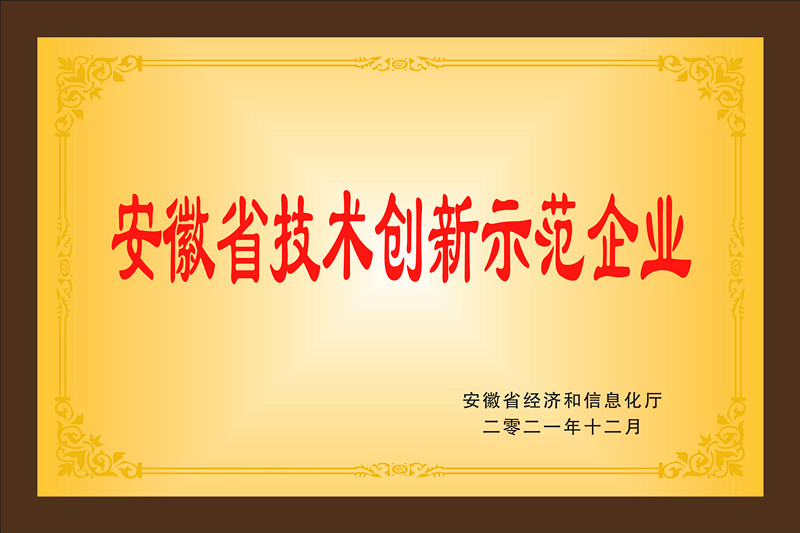 安徽省技術創(chuàng)新示范企業(yè)